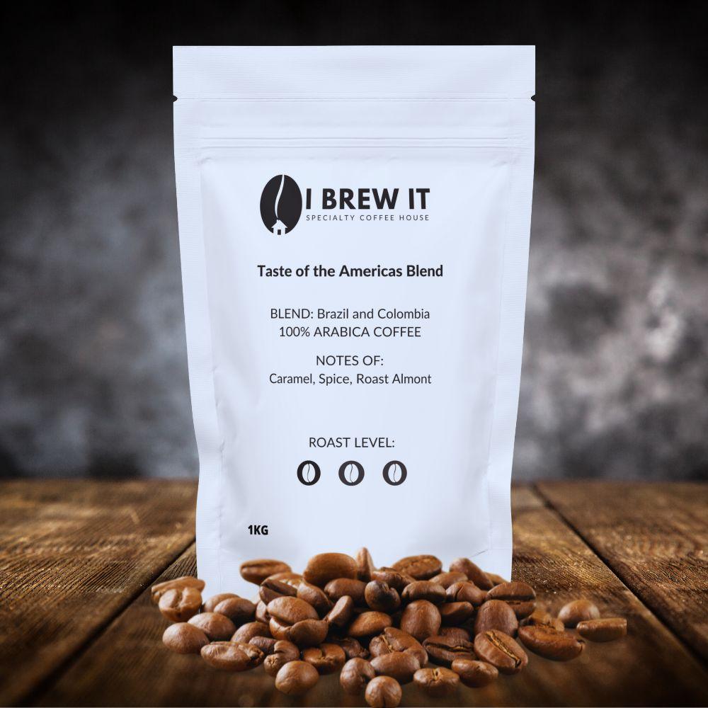 A TASTE OF THE AMERICAS COFFEE BLEND - I BREW IT