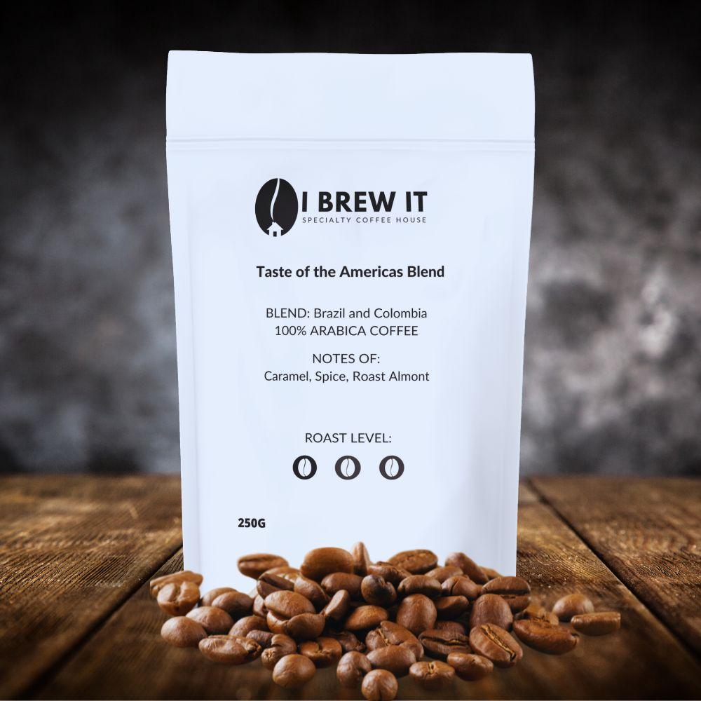 A TASTE OF THE AMERICAS COFFEE BLEND - I BREW IT