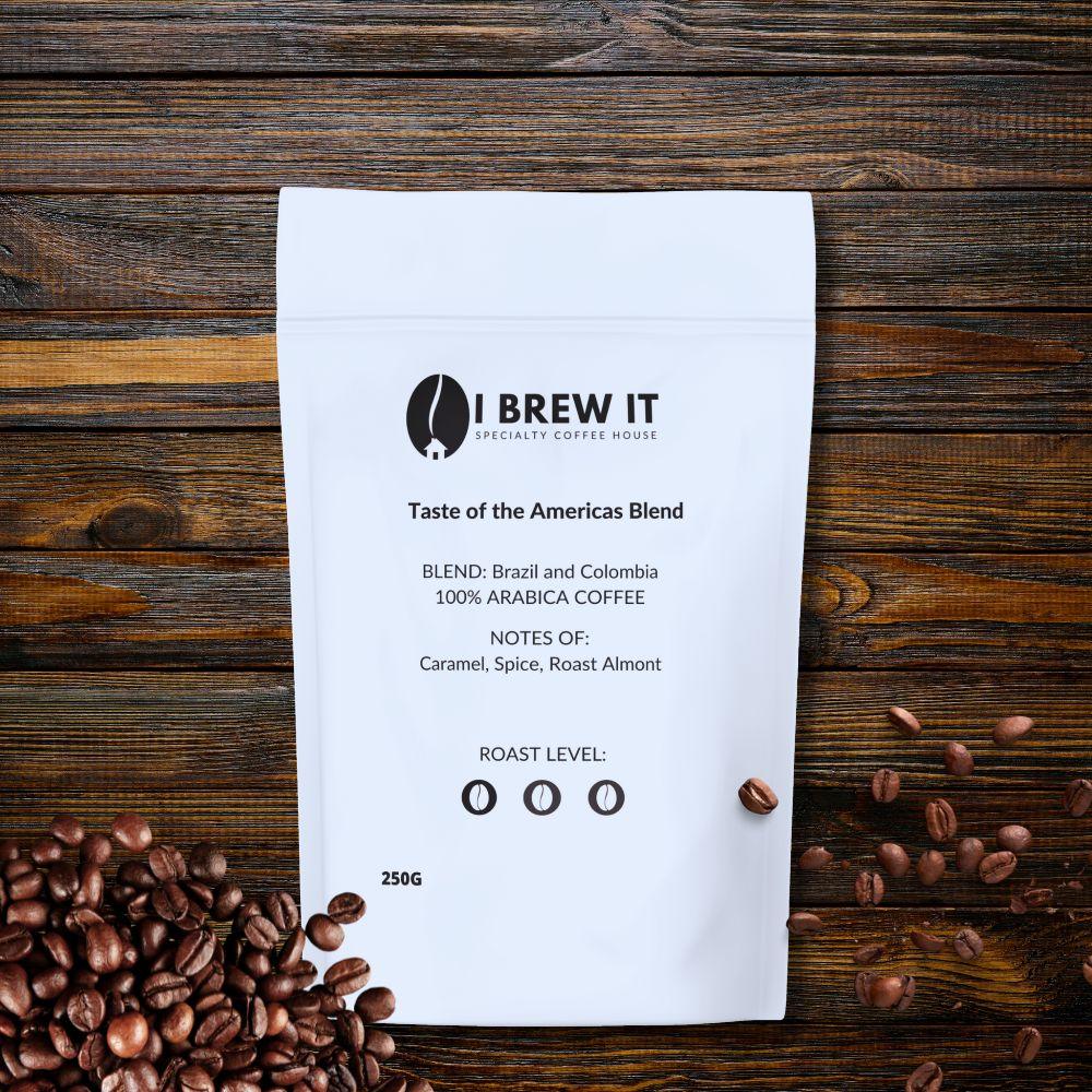 A TASTE OF THE AMERICAS COFFEE BLEND - I BREW IT