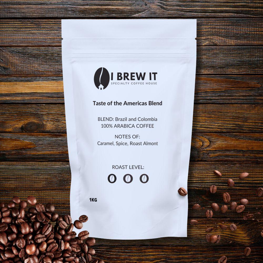 A TASTE OF THE AMERICAS COFFEE BLEND - I BREW IT